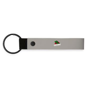 Dad Father's Day Men's Day Happy Dad Father - Matte Pu Keyring - light grey - Front