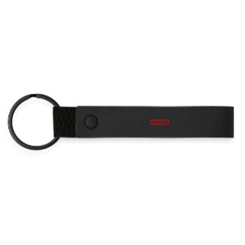 Habibi Arabisch Liebste Rot Islam Muslim Geschenk - Matte Pu Keyring - black - Front
