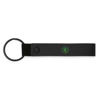 Celtic Tree of Life - Matte PU Schlüsselanhänger - Schwarz - Vorne