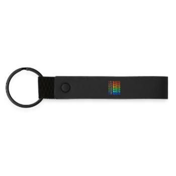 Dent sucrée J’adore les bonbons Déclaration Délicieux - Porte-clés en PU mat - noir - Devant