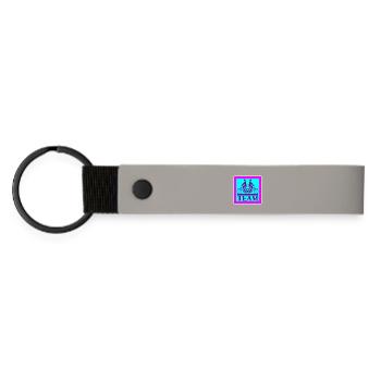 TEAM PROBLEMS - BIKE - Matte Pu Keyring - light grey - Front