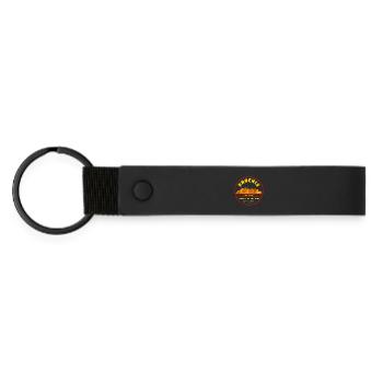 Phoenix Skyline: Valley of the Sun - Matte Pu Keyring - black - Front