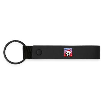 Joyeux Noël - FOOTBALL - HIVER FRANCE - Père Noël - Porte-clés en PU mat - noir - Devant