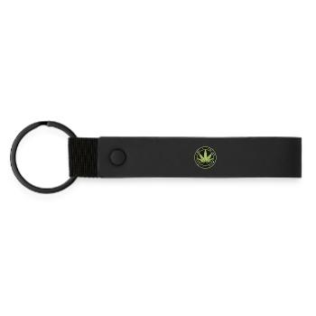 Green mandate: legalize regulate - Matte Pu Keyring - black - Front