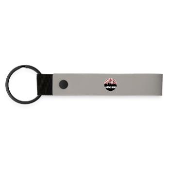 Match à domicile de Munich Skyline - Porte-clés en PU mat - gris clair - Devant