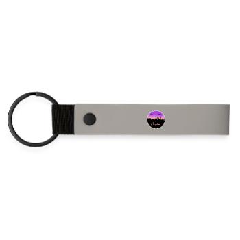 Ligne d’horizon fine de Dresde - Porte-clés en PU mat - gris clair - Devant