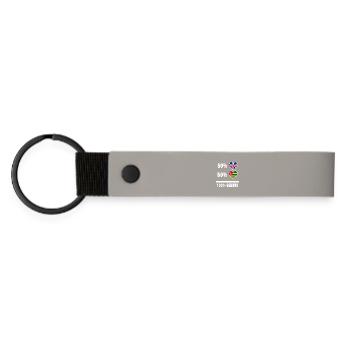 Togo and Great Britain 100% Genius Flag - Matte Pu Keyring - light grey - Front