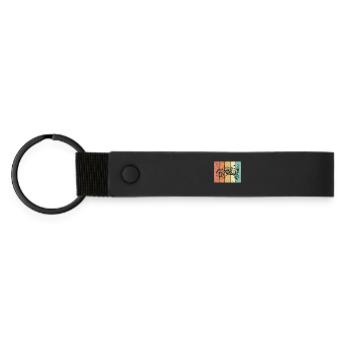 Organic Farmer Farmer Commercial Vehicle Tractor Country Air - Matte Pu Keyring - black - Front