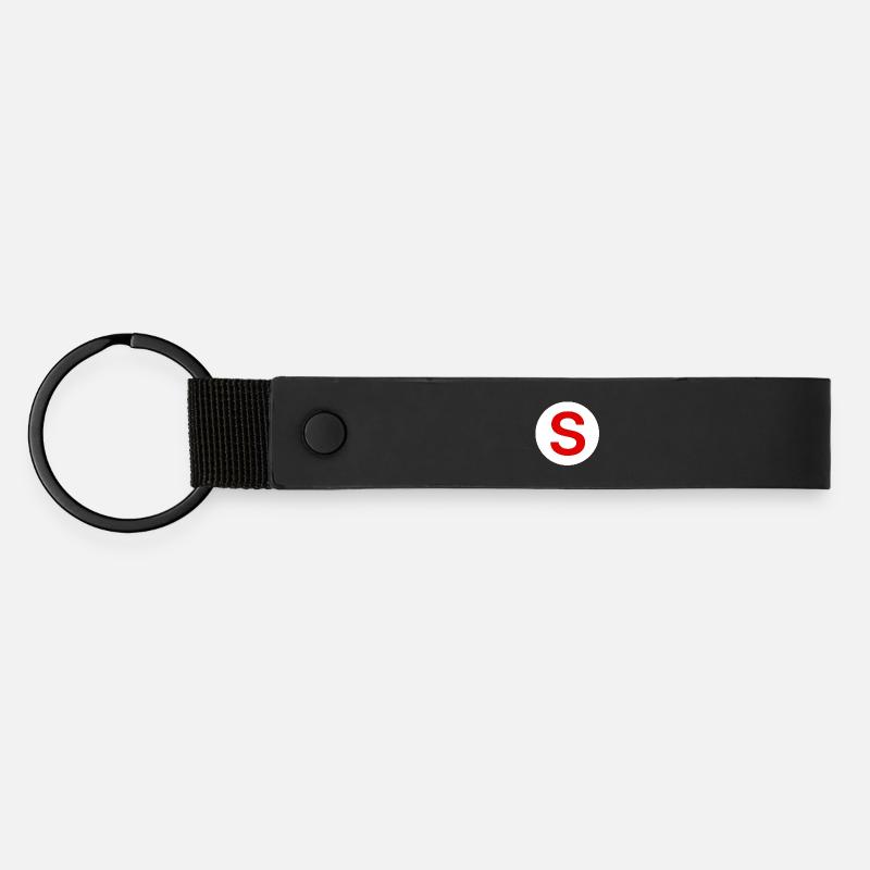 Car, senior on board sticker - Matte Pu Keyring - black