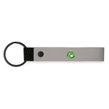 Planet Earth, Mother Nature - Matte Pu Keyring - light grey - Front