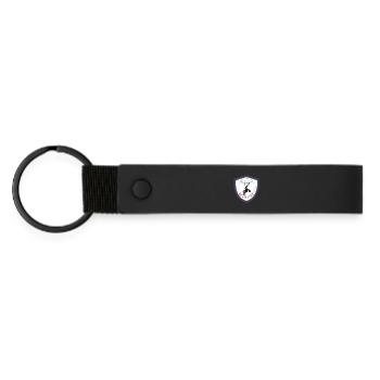 Le roi de la moto, blason écusson gagnant. - Porte-clés en PU mat - noir - Devant