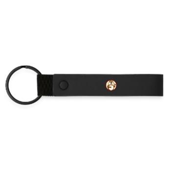 Gopher Colorful Kawaii Cartoon Character Clipart - Matte Pu Keyring - black - Front