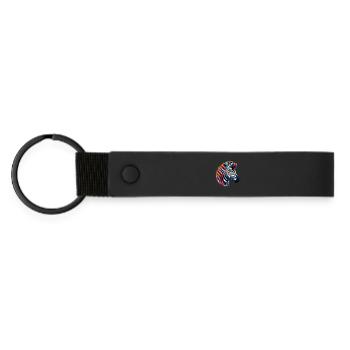 Zèbre - Porte-clés en PU mat - noir - Devant