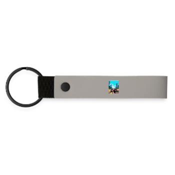 Sao Paulo Circuit Motorsport Race Brazil Travel - Matte Pu Keyring - light grey - Front