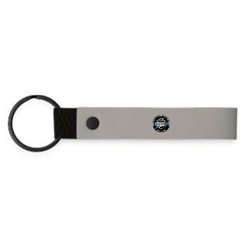 Retro Music Design : lutter contre la salade de cassettes - Porte-clés en PU mat - gris clair - Devant