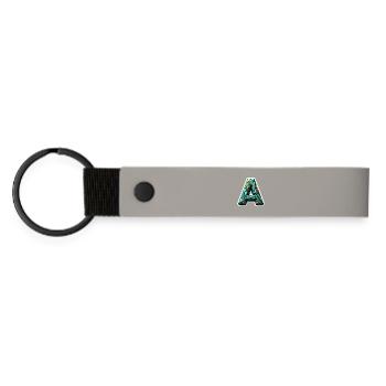 Letter A Polygon Colorful - Matte Pu Keyring - light grey - Front