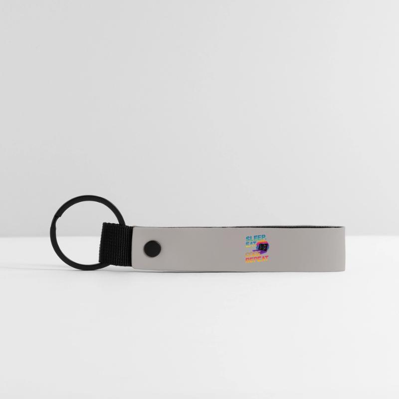 Sleep Eat Code Repeat Gift pour Coder Porte-clés en PU mat
