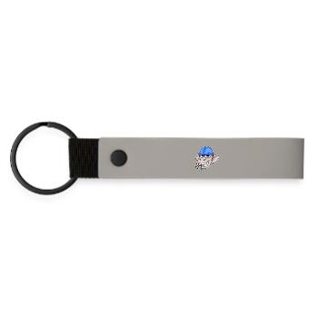 Monkey Construction Site Construction Worker - Matte Pu Keyring - light grey - Front