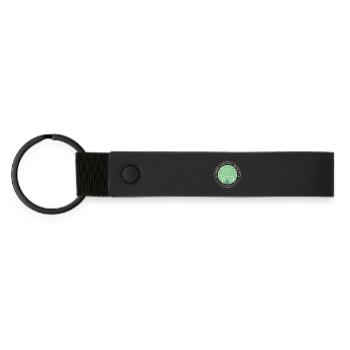Emblème de la Crazy Plant Lady Society - Porte-clés en PU mat - noir - Devant