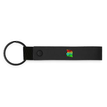 Samouraï Manger Dormir Samouraï Répéter - Porte-clés en PU mat - noir - Devant