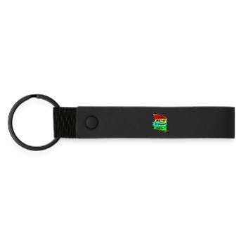 Samouraï Manger Dormir Samouraï Répéter - Porte-clés en PU mat - noir - Devant
