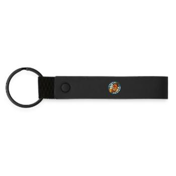 FUCK THERE NOTHING THEN FEIDE THERE NOTHING! - Matte Pu Keyring - black - Front