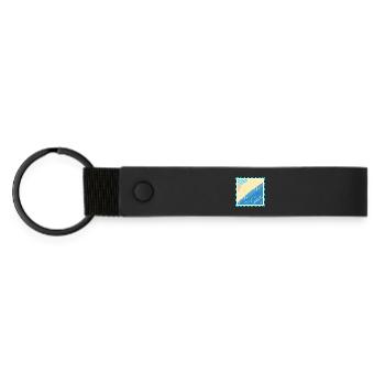 PISCINE VACANCES D’ÉTÉ SOLEIL - Porte-clés en PU mat - noir - Devant