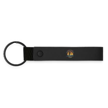 stand up paddle vintage - Water Sports Team Club - Porte-clés en PU mat - noir - Devant