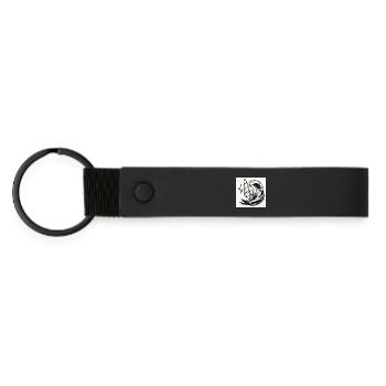 Surfeur - Porte-clés en PU mat - noir - Devant