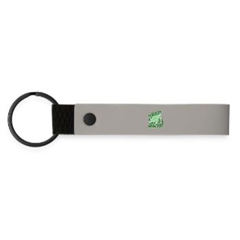 Take It Slow Turtle - Design détendu aux vibrations océaniques - Porte-clés en PU mat - gris clair - Devant