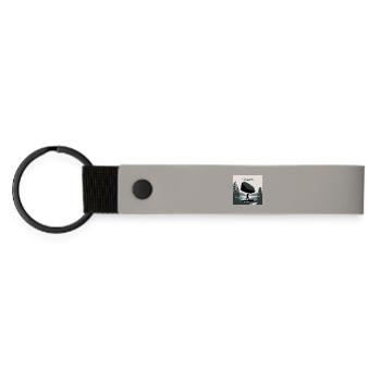 Empowered Équilibre Nature Succès Motivant - Porte-clés en PU mat - gris clair - Devant