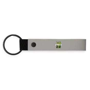 patience - Matte Pu Keyring - light grey - Front