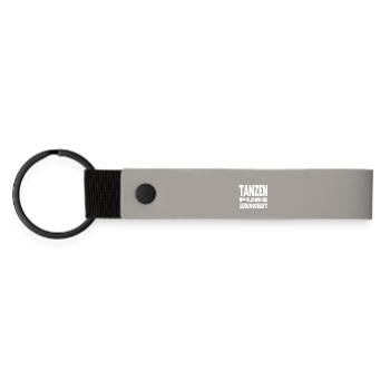 Dance - Matte Pu Keyring - light grey - Front