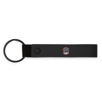 Code Battle Samurai avec clavier - Porte-clés en PU mat - noir - Devant