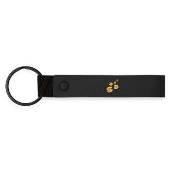 Decorative Shells - Matte Pu Keyring - black - Front