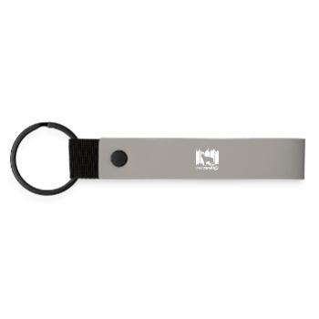 German Shepherd - Matte Pu Keyring - light grey - Front