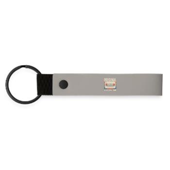 35ème anniversaire - Cadeau Vintage 1991 - Porte-clés en PU mat - gris clair - Devant