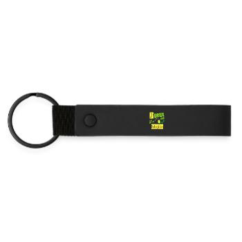 I can't I have a mojito - Matte Pu Keyring - black - Front