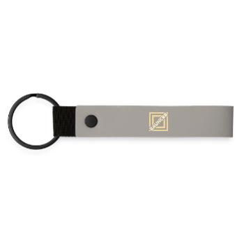 Job Builder - Matte Pu Keyring - light grey - Front