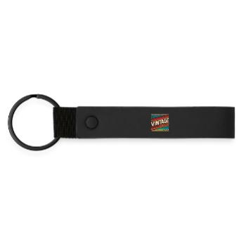 Vintage 1966 - Matte Pu Keyring - black - Front