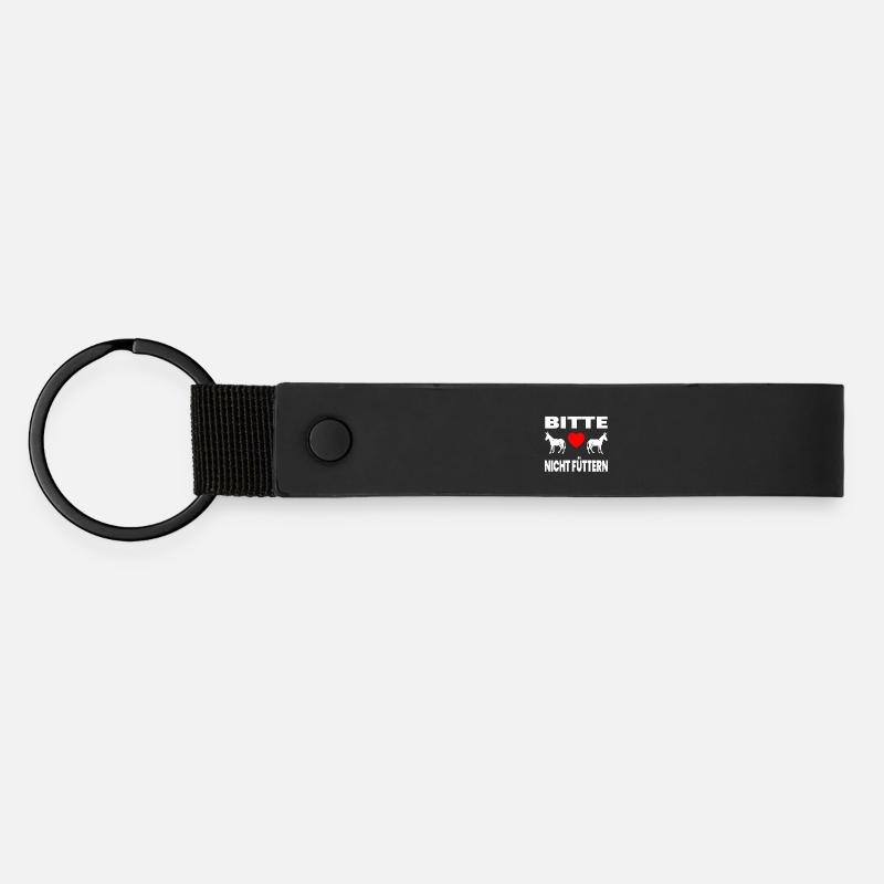 donkey - Matte Pu Keyring - black