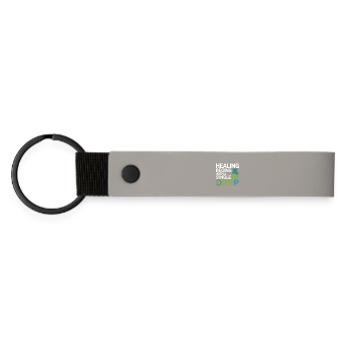 La guérison de l’homéopathie débute Single Drop Professional - Porte-clés en PU mat - gris clair - Devant