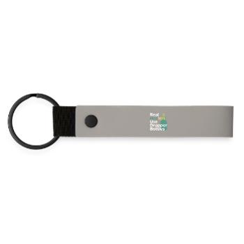 Spécialiste certifié en titration clinique en vêtements - Porte-clés en PU mat - gris clair - Devant