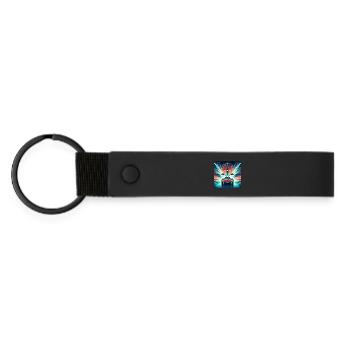 BACK TO THE FUTURE RETRO VINTAGE - Matte Pu Keyring - black - Front