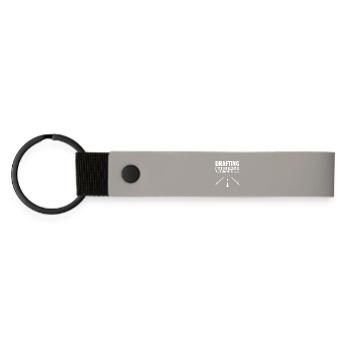 Drafting Roadway Tee - Matte Pu Keyring - light grey - Front