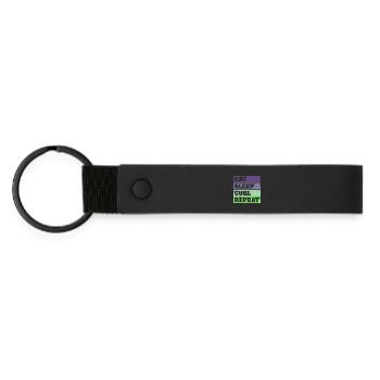Eat Sleep Curl Repeat Retro Vintage Sport Look - Matte PU Schlüsselanhänger - Schwarz - Vorne