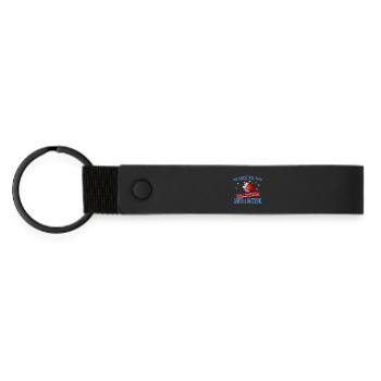 PÈRE NOËL SERVEUR - Porte-clés en PU mat - noir - Devant