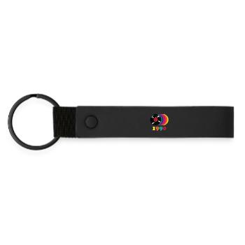 1990 vintage - Matte Pu Keyring - black - Front