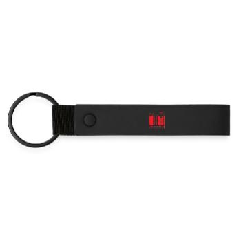 Fabriqué à Francfort - Porte-clés en PU mat - noir - Devant