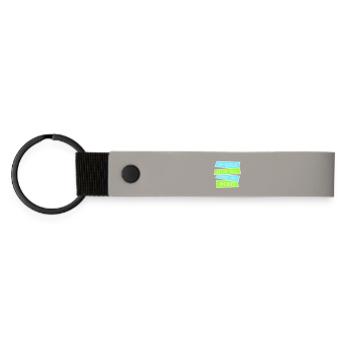 The World Needs All Kinds Of Minds Inspirational - Matte Pu Keyring - light grey - Front